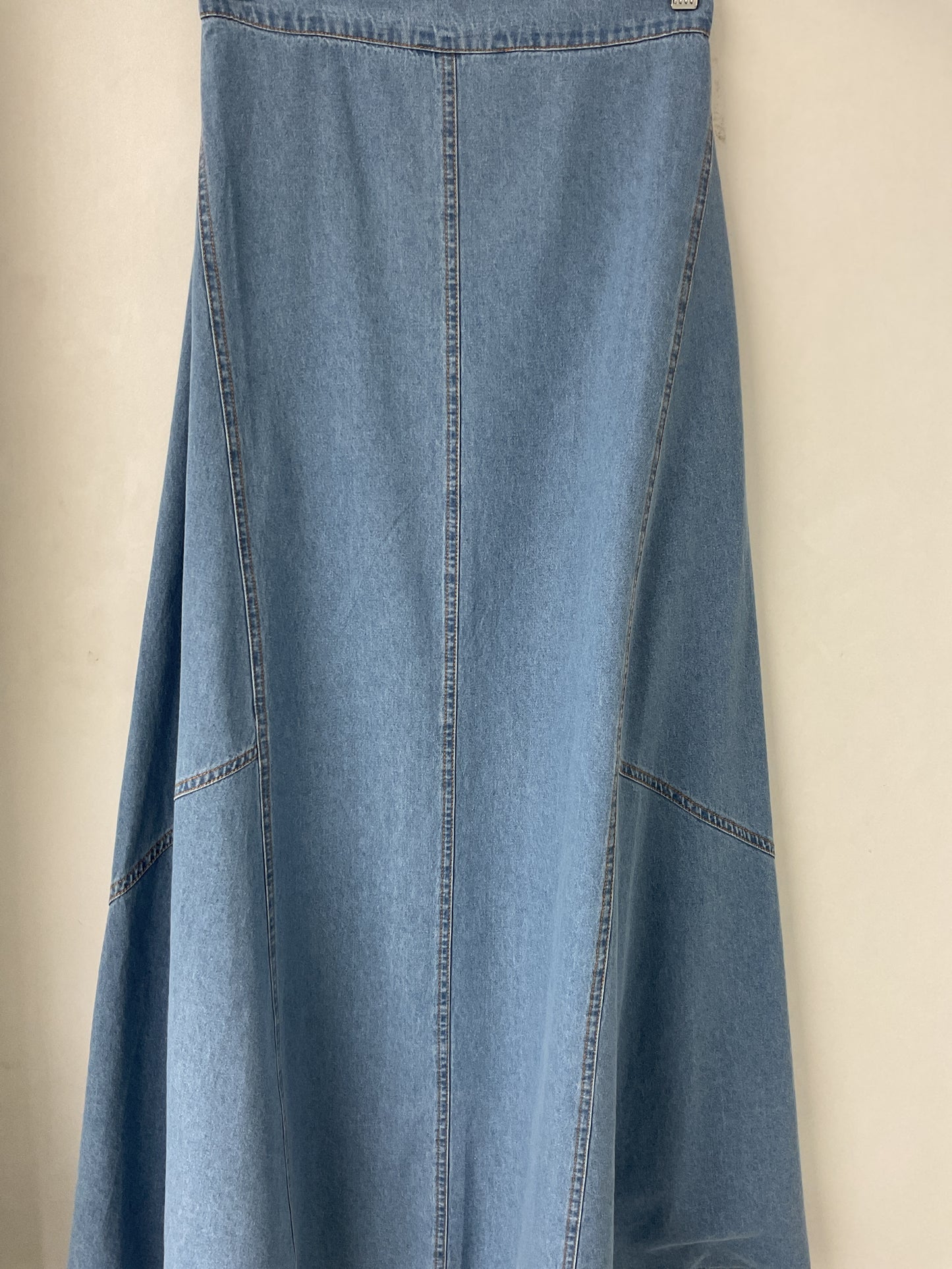 Light blue denim skirt
