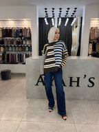Stripe knit jumper