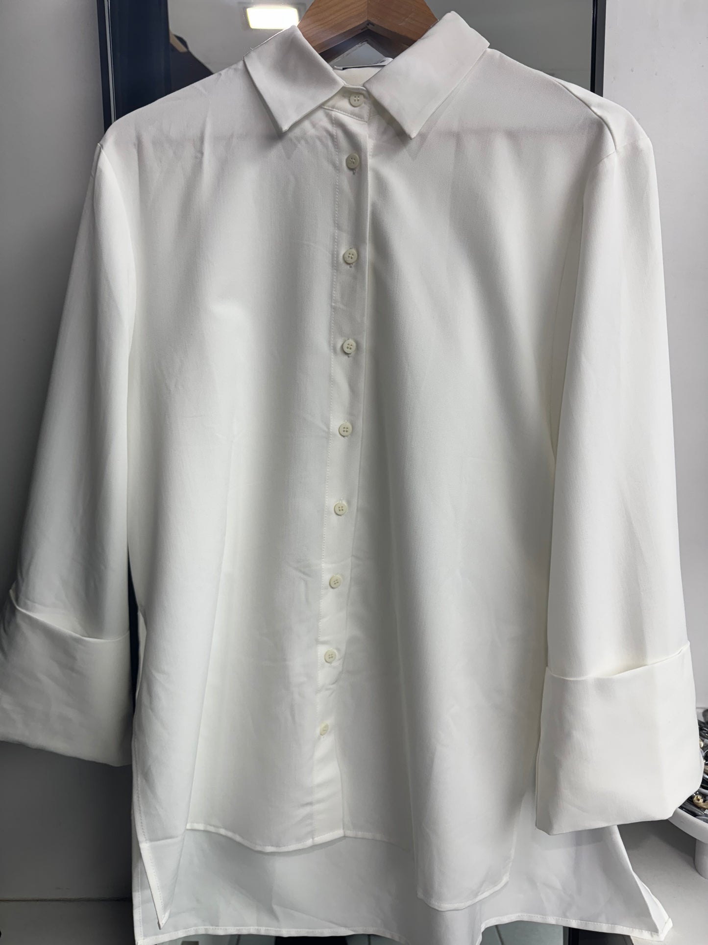 Oversized Sheik Button Shirt