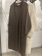 Cable knit cardigan