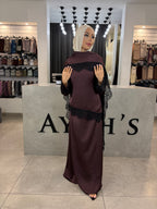 Satin Lace Skirt Set