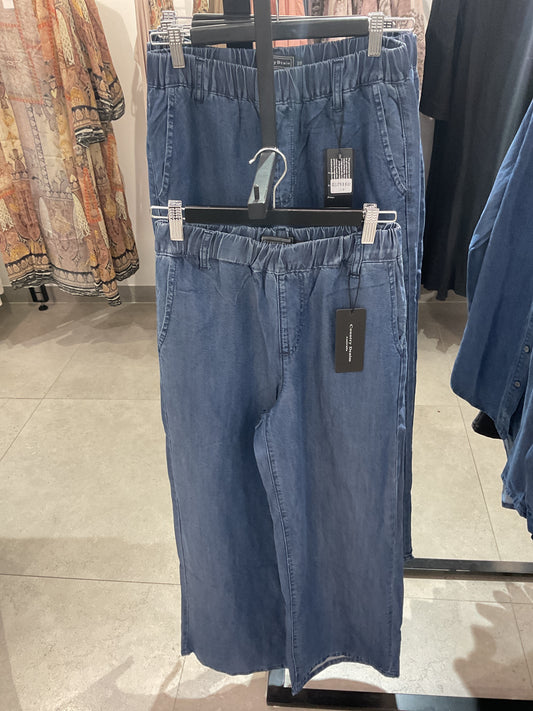Denim wide leg