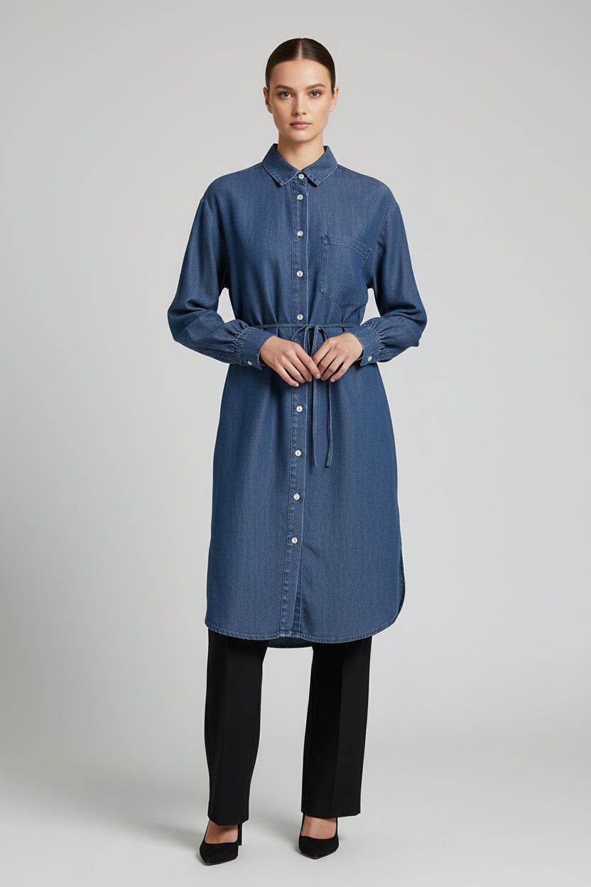 Denim blouse
