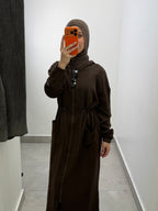 drawstring fleece jacket