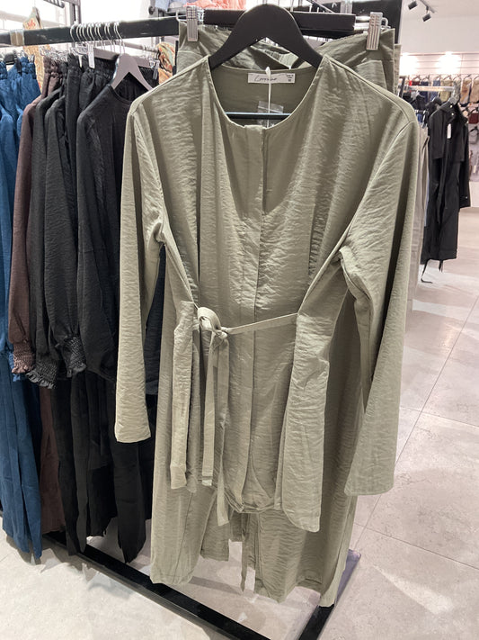 Belted modest co-ord set