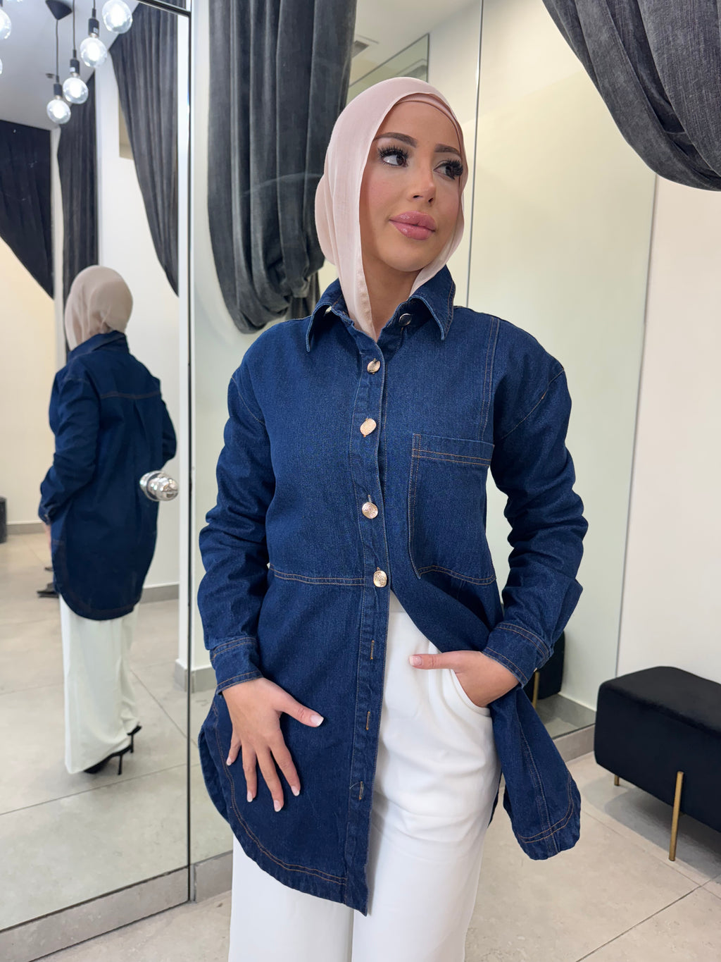 Denim Oversized Shirt