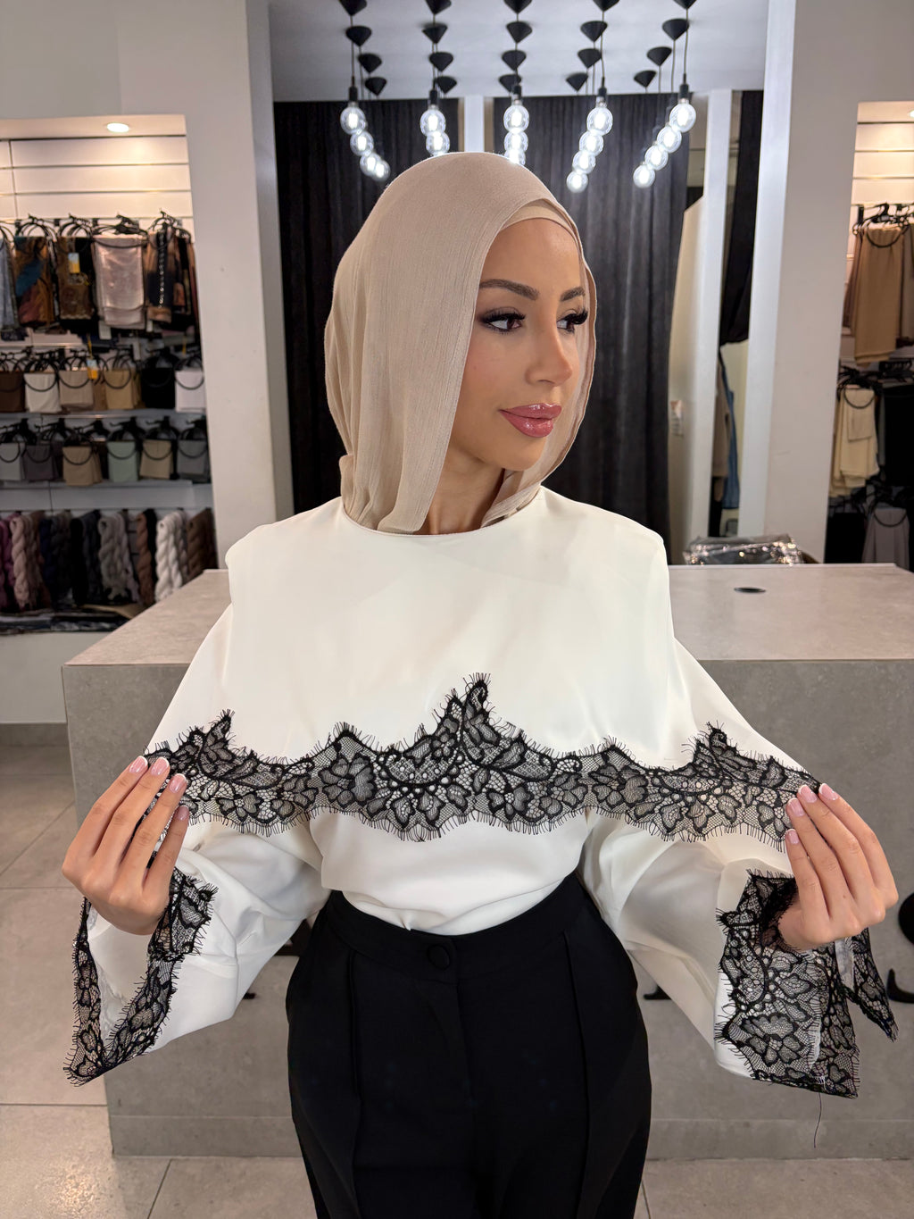 Silk Lace top