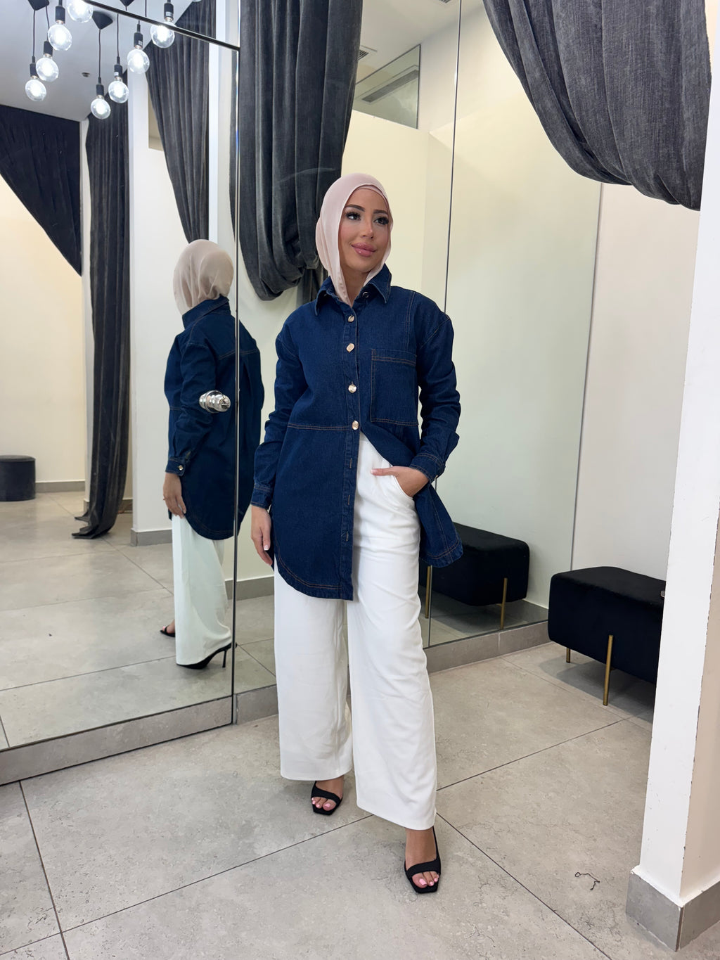 Denim Oversized Shirt