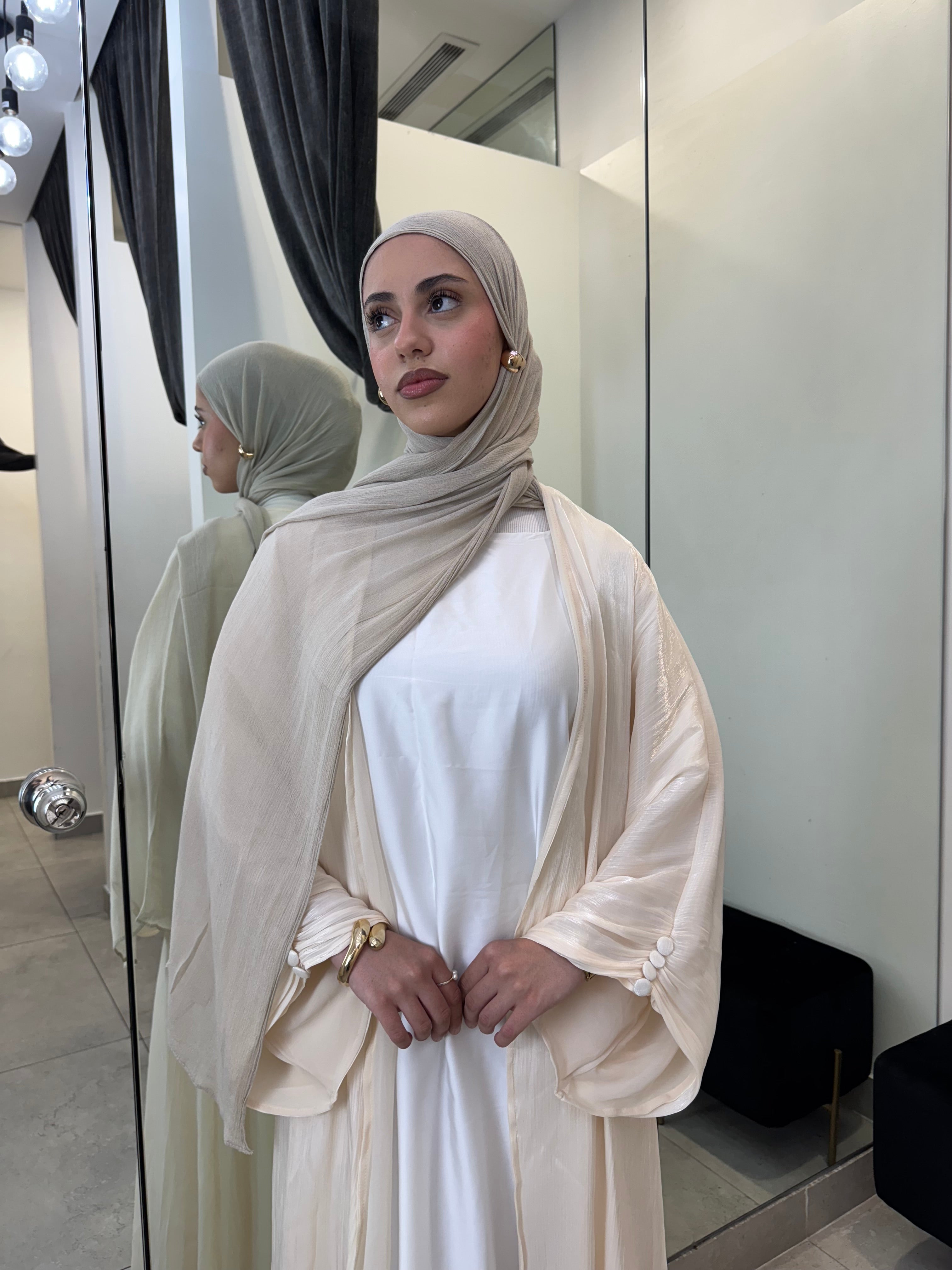 Ivory Button Cape