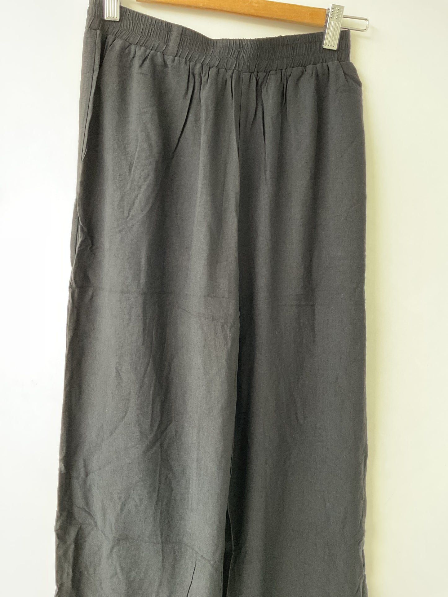 Linen stripe shirt set