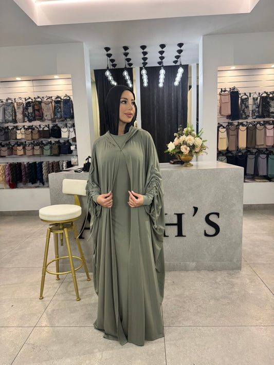 Belinda dress with cape