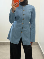 Button Denim Top