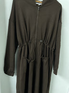 drawstring fleece jacket