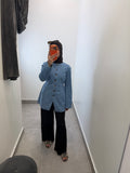 Button Denim Top