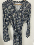 Navy floral dress