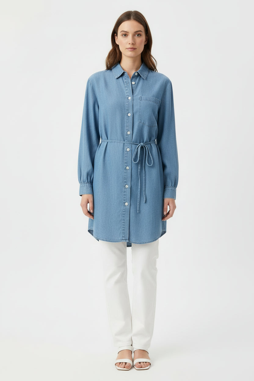 Denim blouse