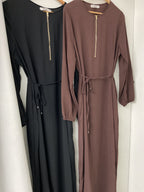 Basic zipper abaya
