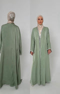 Green Embellished Cape