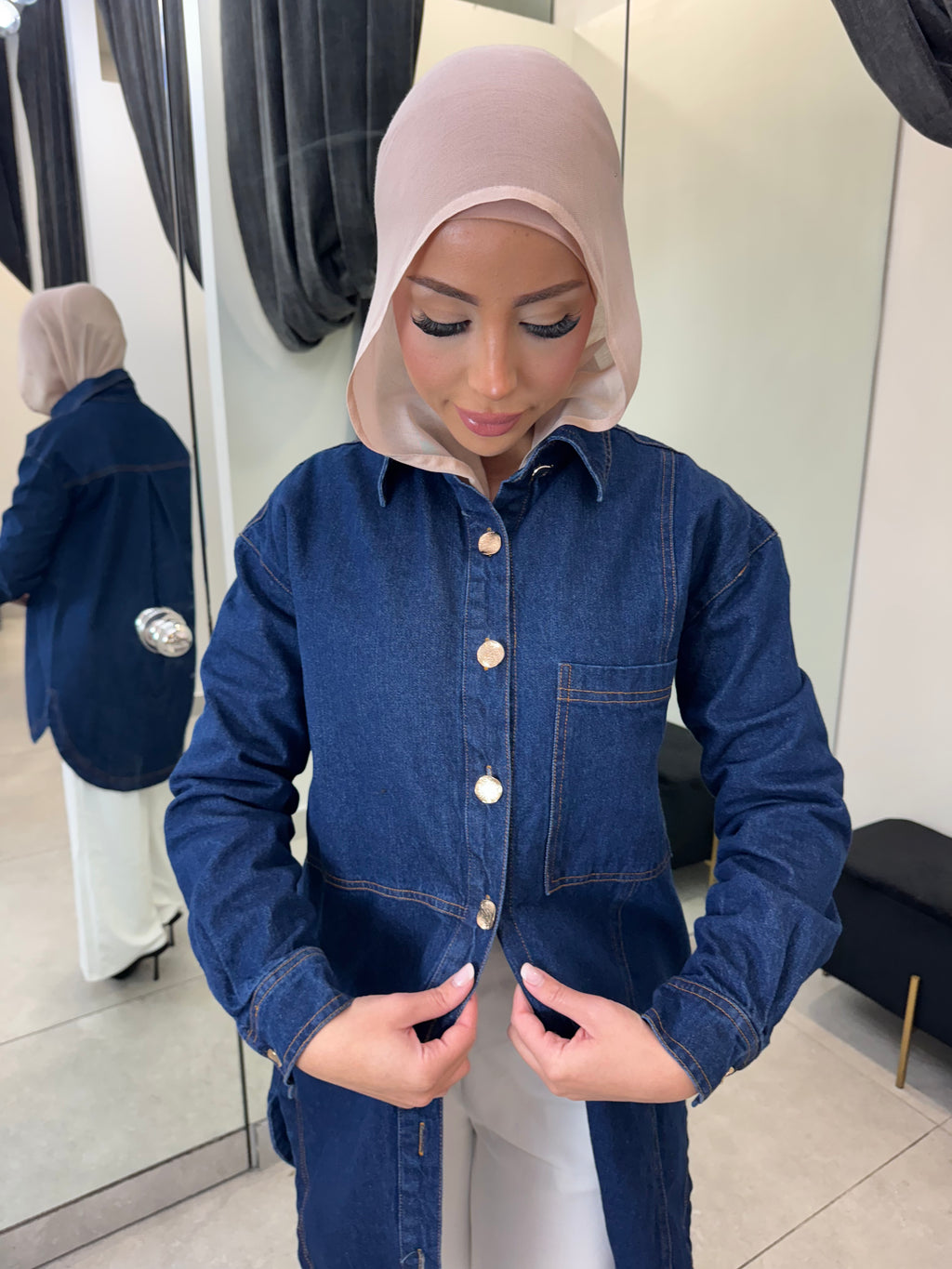 Denim Oversized Shirt