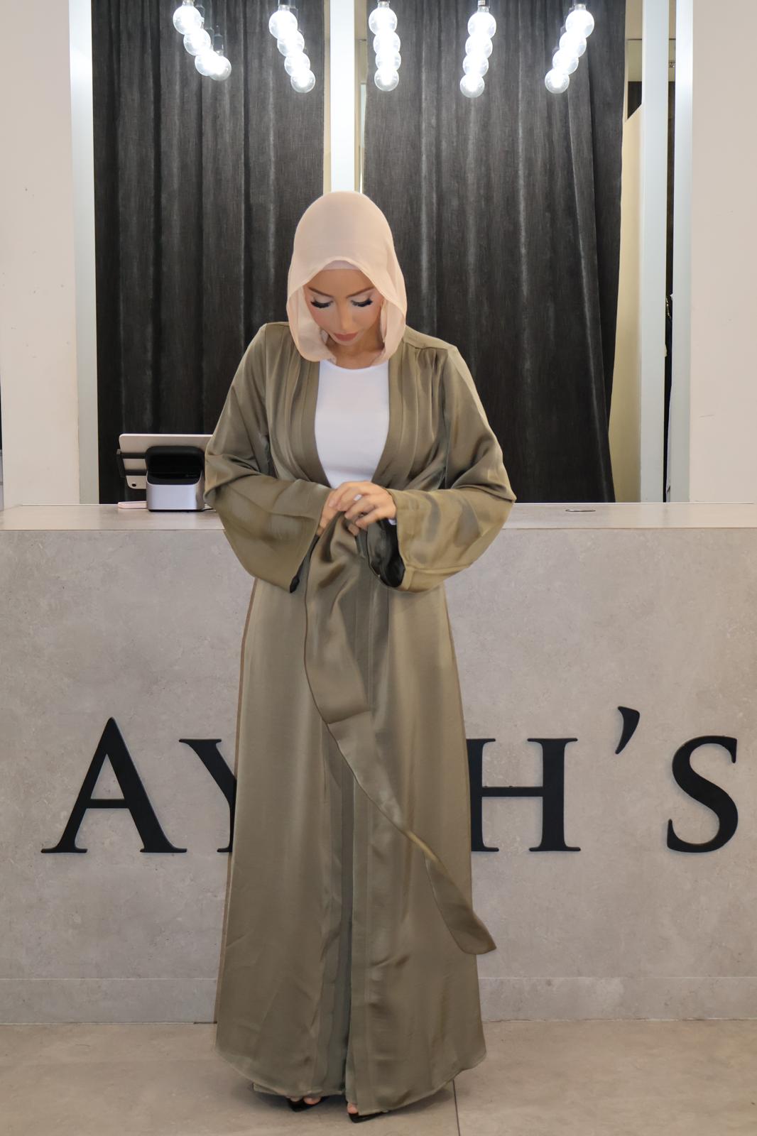 Satin cape set